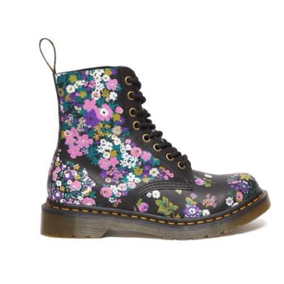 Dr. Martens 1460 Pascal Floral Boots Vintage Leather Boots - Picture 10 of 14